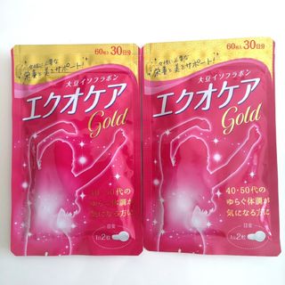 エクオケア  gold  60粒入  30日分 ×２   大豆イソフラボン(その他)