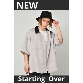 1678 新品　starting over オーバーサイズ　ワークシャツ