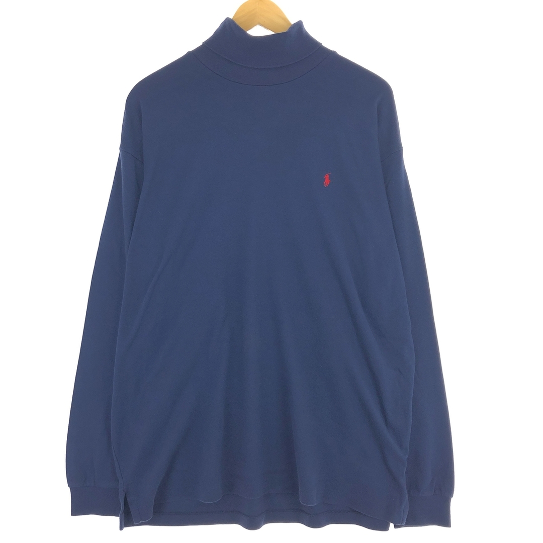 Ralph Lauren(ラルフローレン)の古着 90年代 ラルフローレン Ralph Lauren POLO by Ralph Lauren タートルネック ロングTシャツ ロンT USA製 メンズXL ヴィンテージ /eaa438768 メンズのトップス(Tシャツ/カットソー(半袖/袖なし))の商品写真