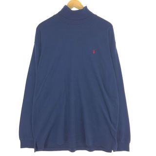 ラルフローレン(Ralph Lauren)の古着 90年代 ラルフローレン Ralph Lauren POLO by Ralph Lauren タートルネック ロングTシャツ ロンT USA製 メンズXL ヴィンテージ /eaa438768(Tシャツ/カットソー(半袖/袖なし))