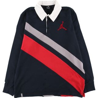 ナイキ(NIKE)の古着 ナイキ NIKE JORDAN BRAND ジョーダンブランド 長袖 ポロシャツ メンズXL /eaa430741(ポロシャツ)