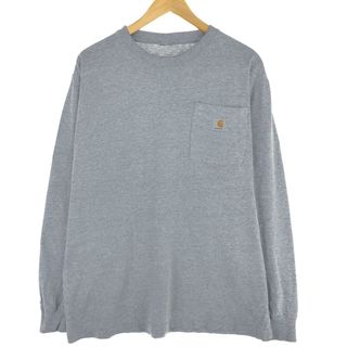 カーハート(carhartt)の古着 カーハート Carhartt 無地ポケットロングTシャツ ロンT メンズL /eaa438766(Tシャツ/カットソー(半袖/袖なし))