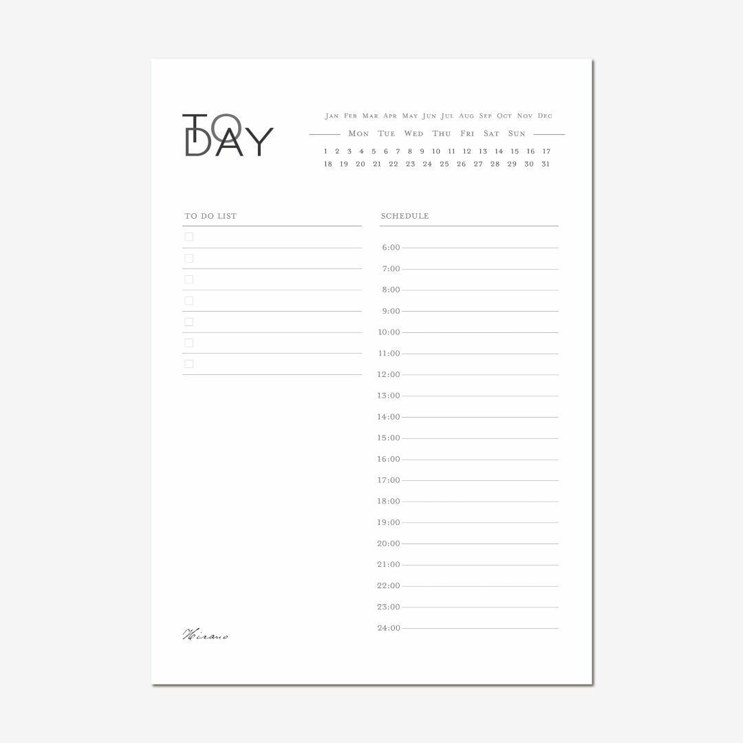 【色: TODAY】DAILY PLANNER TODAY スケジュール帳 To その他のその他(その他)の商品写真