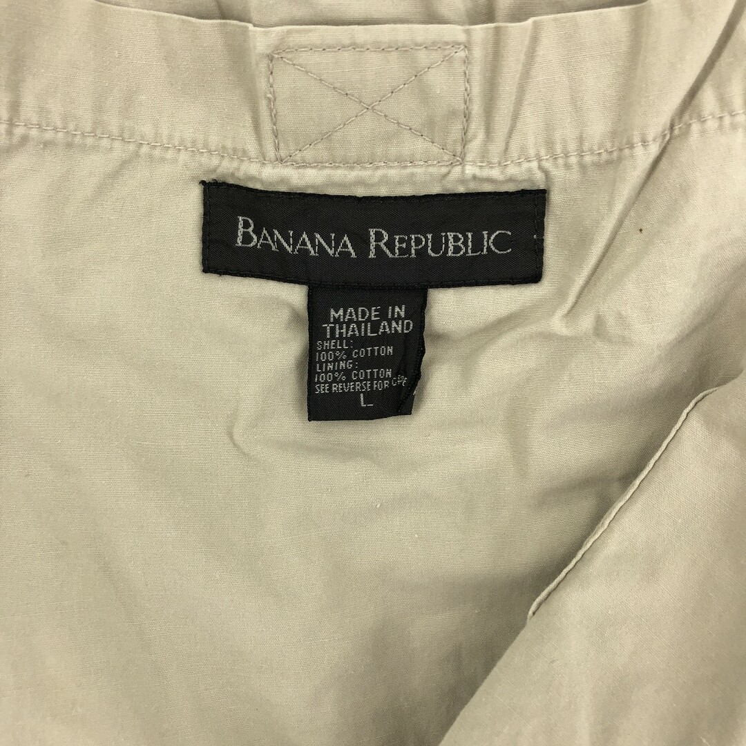 Banana Republic(バナナリパブリック)の古着 00年代 バナナリパブリック BANANA REPUBLIC サファリベスト メンズL /eaa440157 メンズのトップス(ベスト)の商品写真