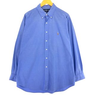 ラルフローレン(Ralph Lauren)の古着 ラルフローレン Ralph Lauren YARMOUTH 長袖 ボタンダウンシャツ メンズXL /eaa444707(シャツ)