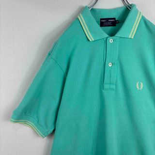 フレッドペリー(FRED PERRY)の希少カラー　フレッドペリー　ポロシャツ　日本製　M ライムグリーン　クリーム(ポロシャツ)