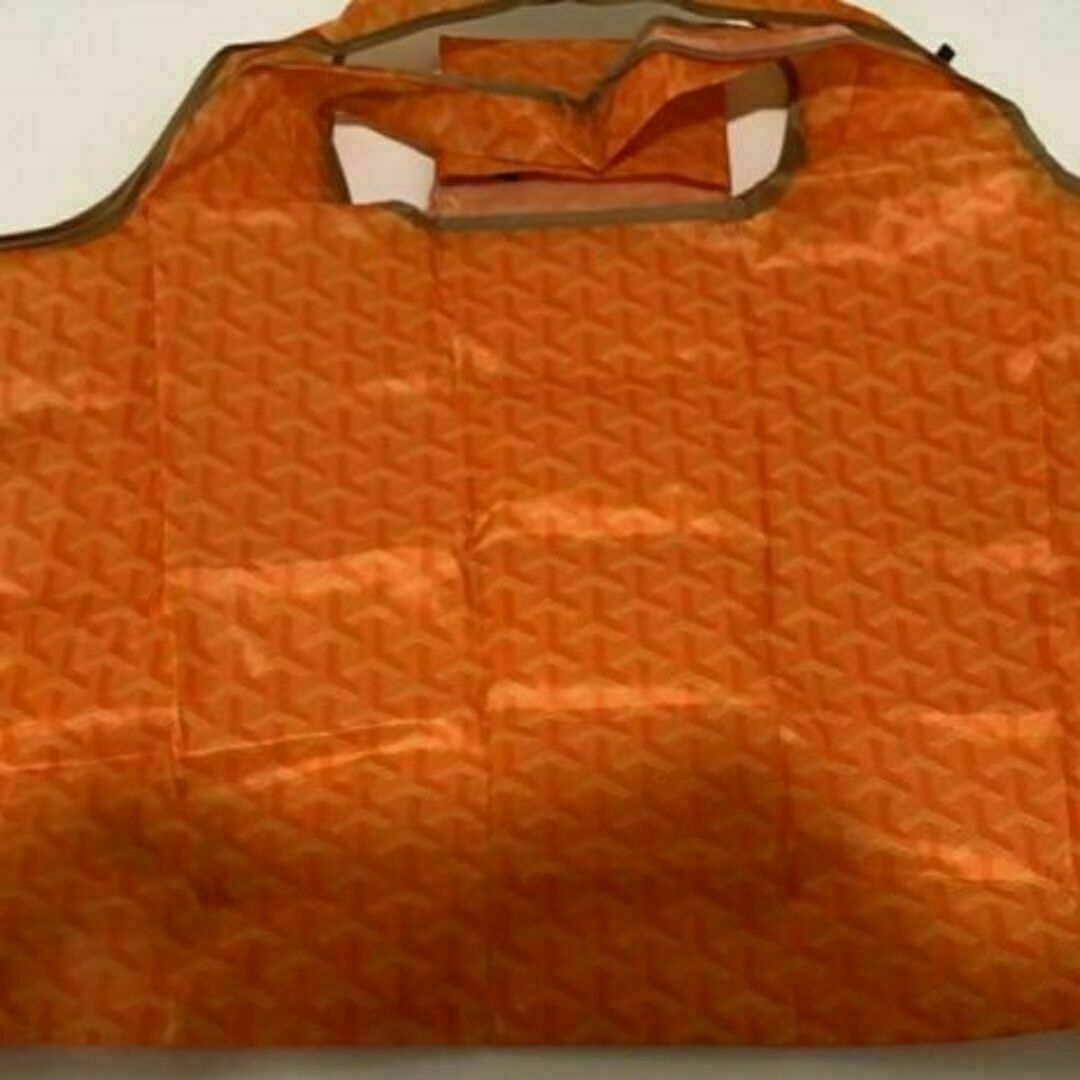 ●新品●エコバッグ 折りたたみ M＜オレンジ色＞折りたたみ 便利 買い物 レジ袋 レディースのバッグ(エコバッグ)の商品写真