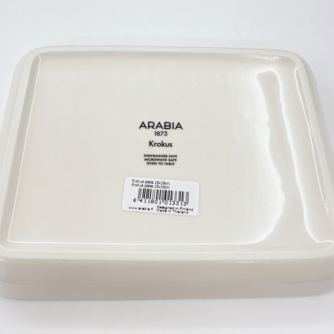 ARABIA(アラビア)の新品 アラビア クロッカス グリーン スクエア プレート ARABIA インテリア/住まい/日用品のキッチン/食器(食器)の商品写真