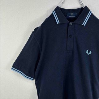 フレッドペリー(FRED PERRY)のフレッドペリー　ポロシャツ　M12 半袖　イングランド製　ネイビー　36 S(ポロシャツ)