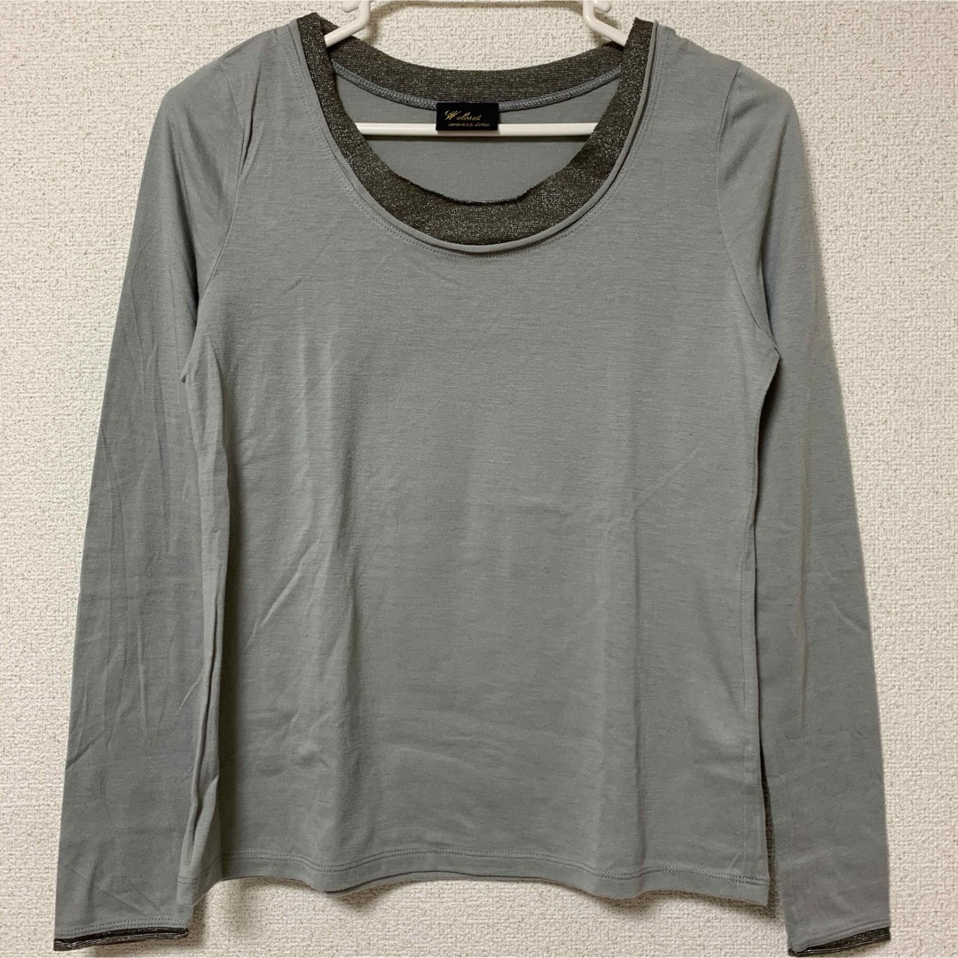 w closet(ダブルクローゼット)のグレー 長袖 レディースのトップス(シャツ/ブラウス(長袖/七分))の商品写真