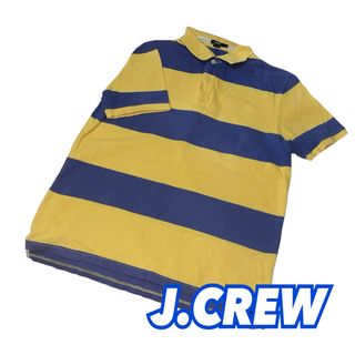 ジェイクルー(J.Crew)のマカオ製【J.CREW】ジェイクルー 太ボーダーラガーポロシャツシャツM(ポロシャツ)