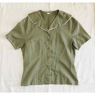 5️⃣ sailor blouse ／ vintage(シャツ/ブラウス(半袖/袖なし))