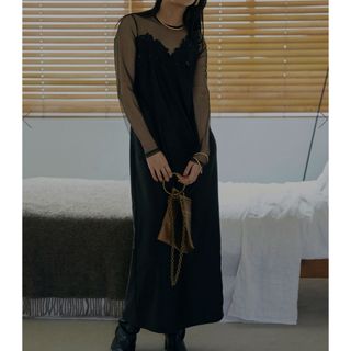 アメリヴィンテージ(Ameri VINTAGE)のAmerivintage ドレス UND RENEE CUTWORK DRESS(ロングワンピース/マキシワンピース)