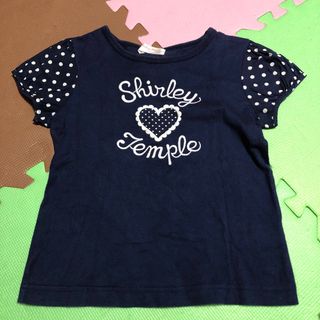 shirley temple 紺色の半袖トップス