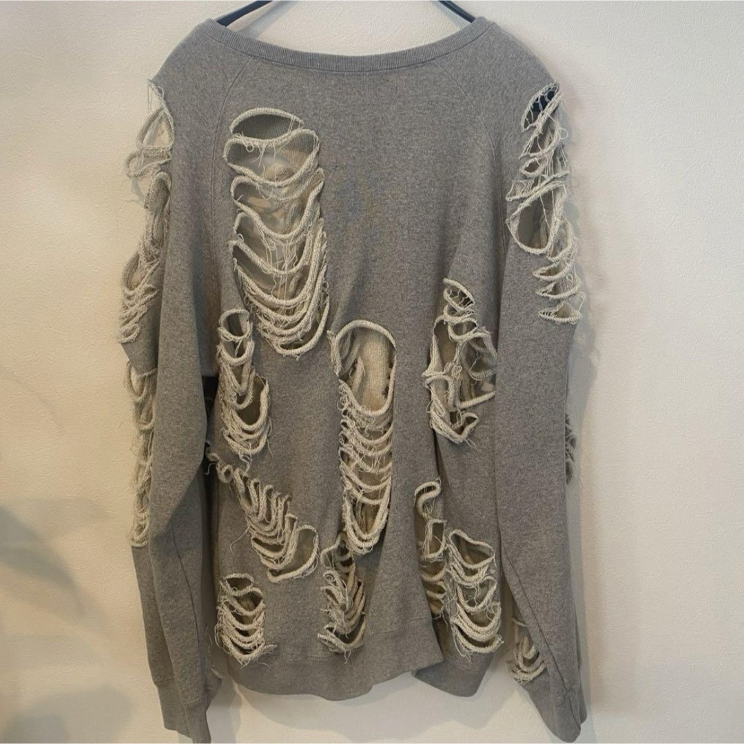 【新品未使用】JUN NAKAYAMA　DISTRESSED CREWNECK メンズのトップス(ニット/セーター)の商品写真