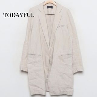 TODAYFUL - todayful テーラードジャケット　リネン　ロング　ベージュ　38