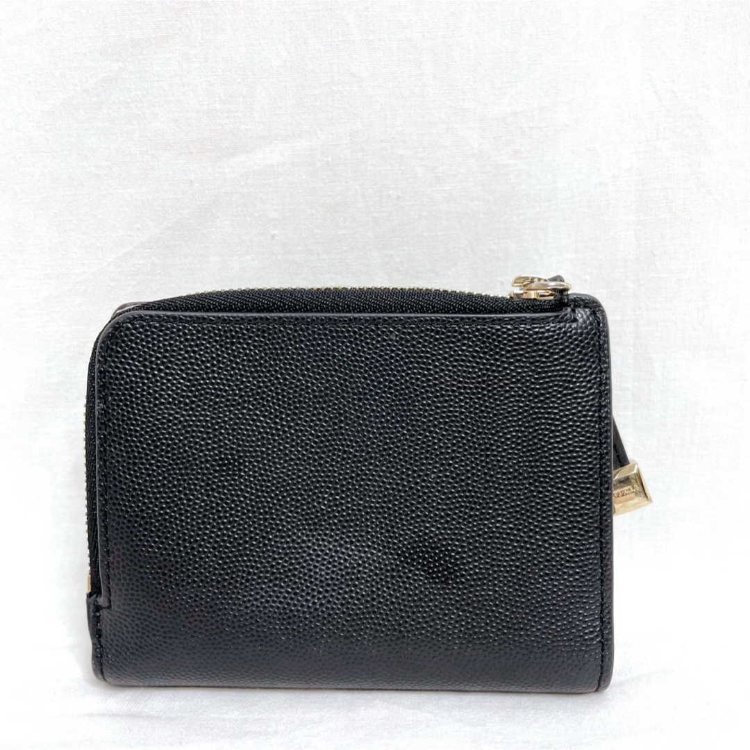 Furla(フルラ)の美品✨️FURLA フルラ  二つ折り財布 黒 レザー L字ファスナー レディースのファッション小物(財布)の商品写真