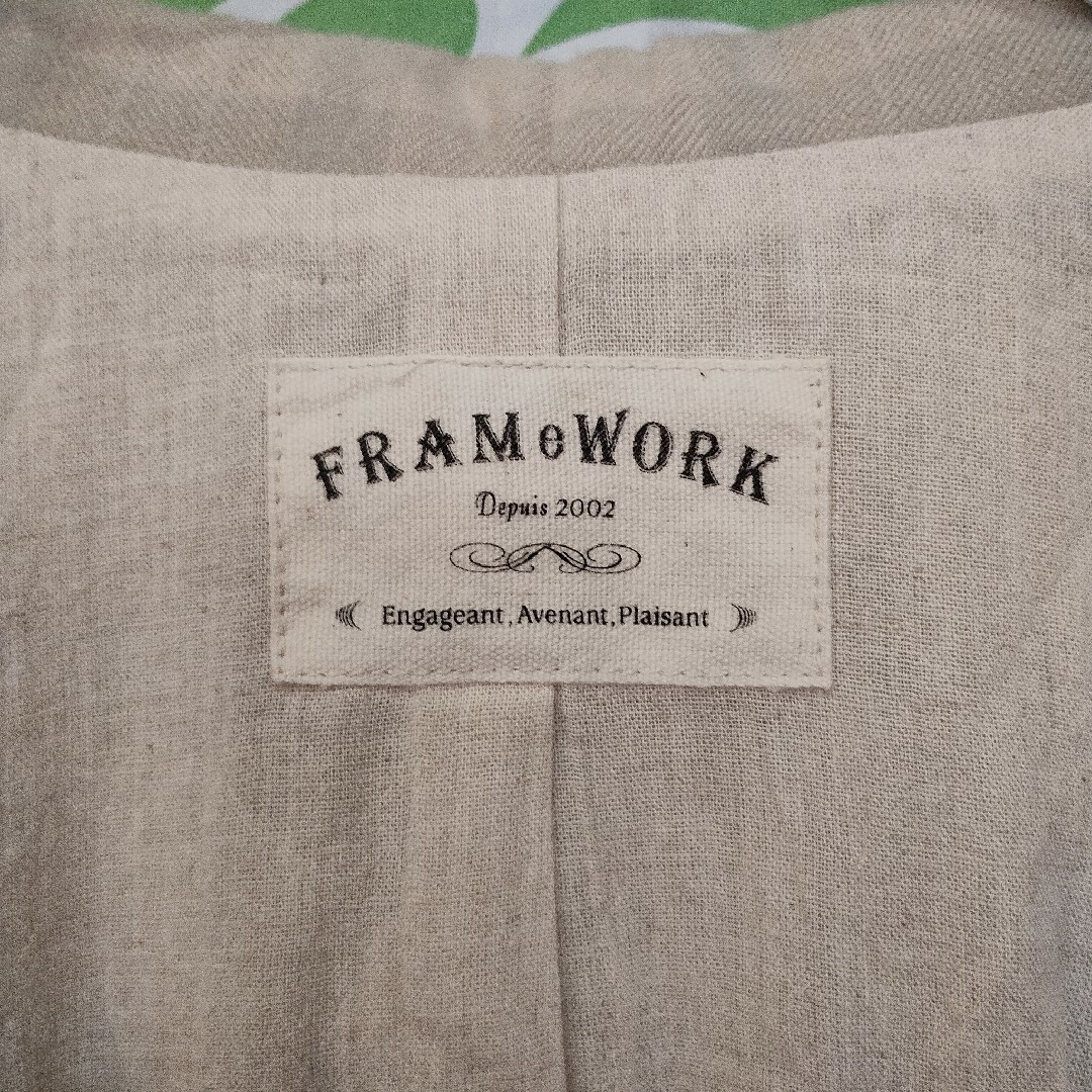 FRAMeWORK(フレームワーク)の激安処分セール!!新品タグ付きFRAMeWORK(フレームワーク)ジャケット レディースのジャケット/アウター(テーラードジャケット)の商品写真