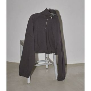 トゥデイフル(TODAYFUL)の【新品】TODAYFUL Half Zip Pullover チャコールグレ(トレーナー/スウェット)