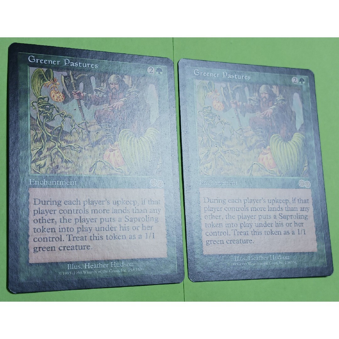 マジック：ザ・ギャザリング(マジックザギャザリング)のMTG Greener Pastures 2枚(バラ売りOK) エンタメ/ホビーのトレーディングカード(シングルカード)の商品写真