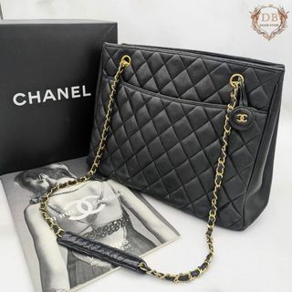 CHANEL - シャネル マトラッセ チェーンショルダーバッグ ラムスキン ゴールド金具 ココ