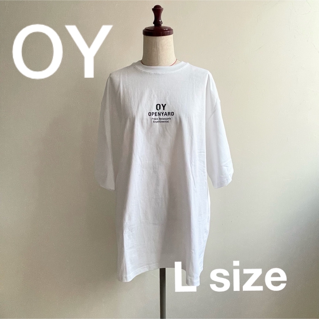 OY(オーワイ)の【OY/オーワイ】韓国 半袖Tシャツ　ホワイト　Lサイズ メンズのトップス(Tシャツ/カットソー(半袖/袖なし))の商品写真