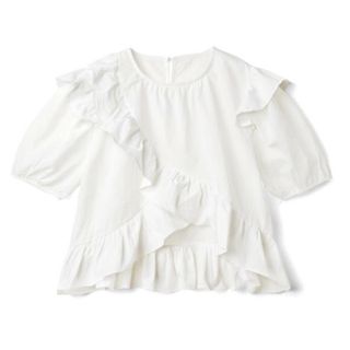 グレイル(GRL)のグレイル　新品タグ付　フリルヘムブラウス(Tシャツ(半袖/袖なし))