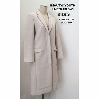 ビューティアンドユースユナイテッドアローズ(BEAUTY&YOUTH UNITED ARROWS)のBEAUTY&YOUTH ハミルトンウールMIX チェスターコート ベージュ S(チェスターコート)