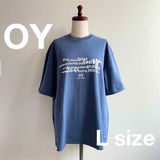 オーワイ(OY)の【OY/オーワイ】韓国 半袖Tシャツ　ブルー　Lサイズ(Tシャツ/カットソー(半袖/袖なし))