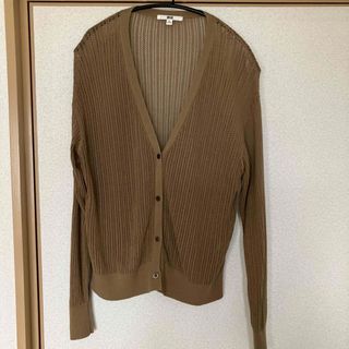 ユニクロ(UNIQLO)のユニクロ　透かし編みカーディガン　XLサイズ(カーディガン)