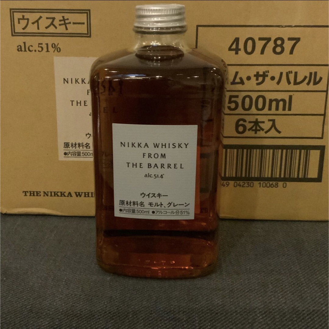 ニッカウイスキー  フロムザバレル  500ml  6本セット　国産ウイスキー 食品/飲料/酒の酒(ウイスキー)の商品写真