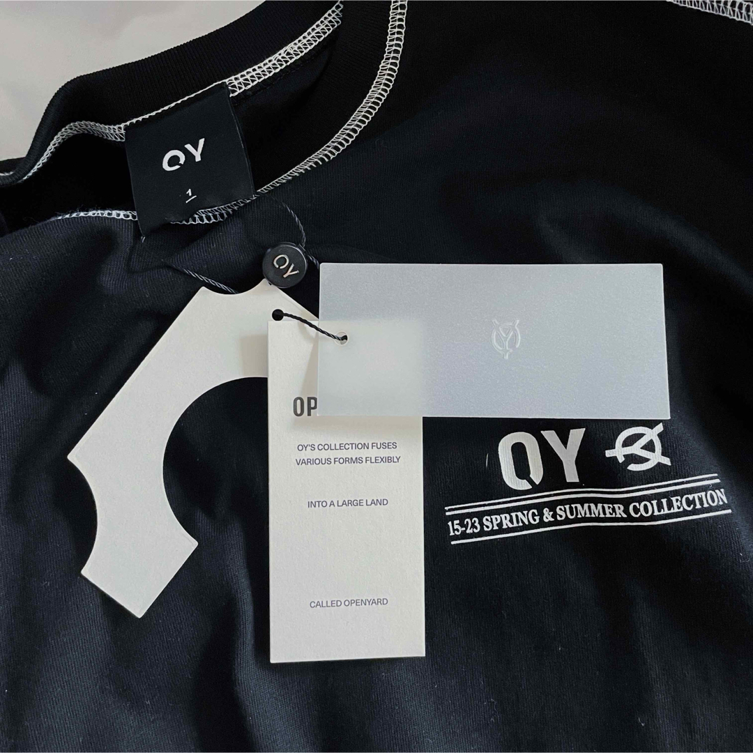 OY(オーワイ)の【OY/オーワイ】韓国 半袖ステッチTシャツ　ブラック　Mサイズ メンズのトップス(Tシャツ/カットソー(半袖/袖なし))の商品写真