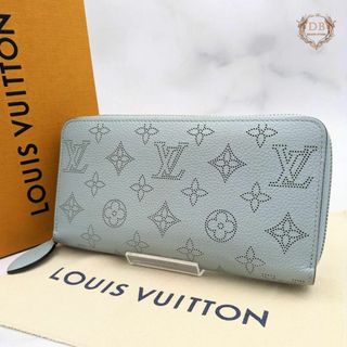 ルイヴィトン(LOUIS VUITTON)のルイヴィトン マヒナ ジッピーウォレット モノグラム スカイブルー 男女兼用(財布)