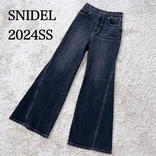 スナイデル(SNIDEL)の美品✨️【SNIDEL】Sustainableストレッチフレアデニムパンツ 刺繍(デニム/ジーンズ)