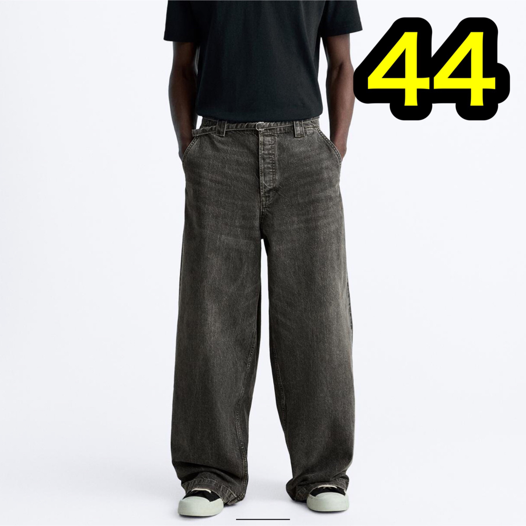 ZARA バギーデニム パンツ ベルト ザラ バレンシアガ 44 パンツ ZARA バギーデニム パンツ ベルト ザラ バレンシアガ 44 パンツ