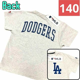 メジャーリーグベースボール(MLB)の★新品★140 ドジャース Tシャツ キッズ 半袖 メジャーリーグ グレー(Tシャツ/カットソー)