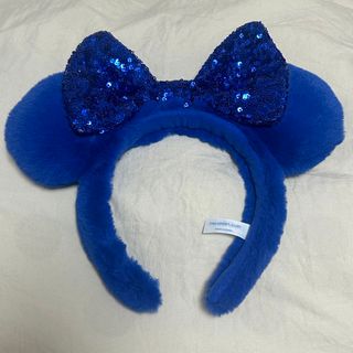 ディズニー(Disney)のDisney ミニー　ファーカチューシャ(ブルー)(キャラクターグッズ)