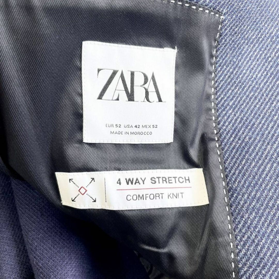 ZARA(ザラ)の【極美品 2XL】ZARA ザラ テーラドジャケット ストレッチ素材 メンズのジャケット/アウター(テーラードジャケット)の商品写真