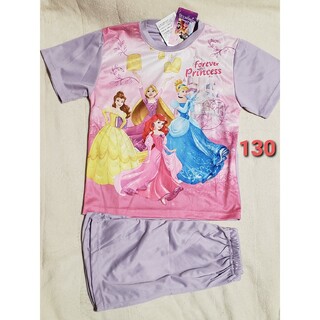 ディズニー(Disney)の新品 130 半袖パジャマ ナイトウェア ルームウェア ディズニー プリンセス(パジャマ)