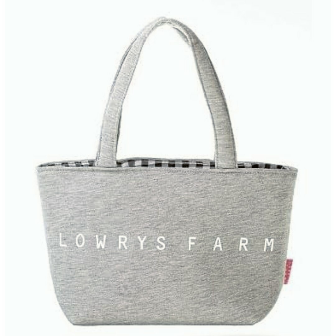 LOWRYS FARM(ローリーズファーム)の新品未開封 ローリーズファーム リバーシブル スウェット トートバッグ 付録 エンタメ/ホビーの雑誌(ファッション)の商品写真