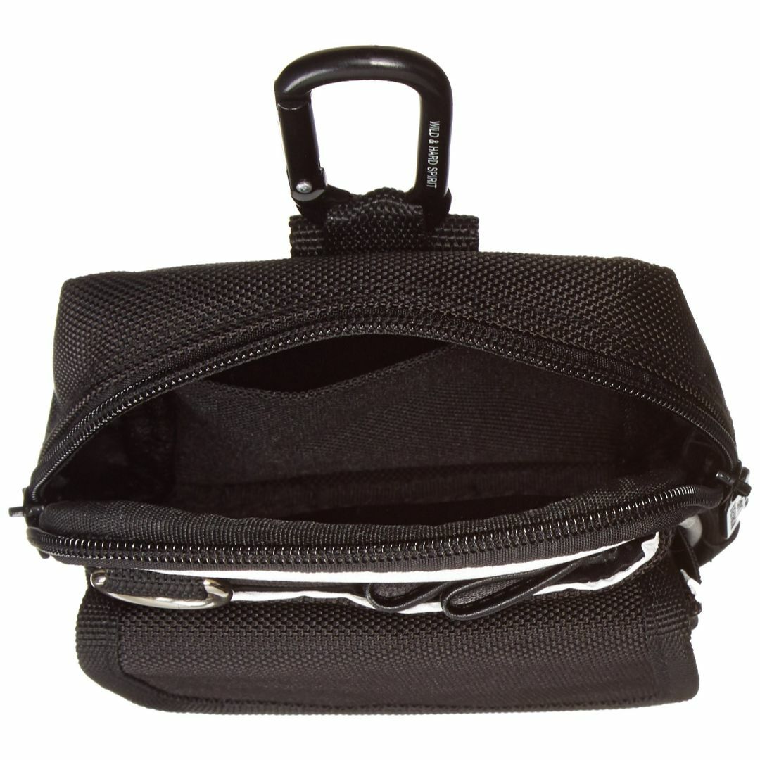 色: ブラック[ボウケンクラブ] ポーチ 反射ライン付小物ケース メンズのバッグ(その他)の商品写真
