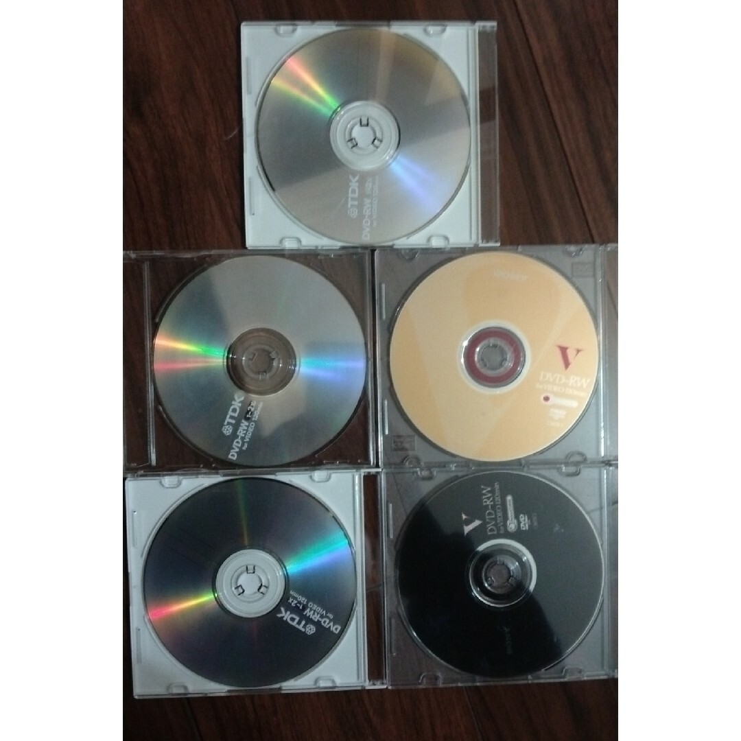 録画用DVD-RW 5枚セット エンタメ/ホビーのDVD/ブルーレイ(趣味/実用)の商品写真
