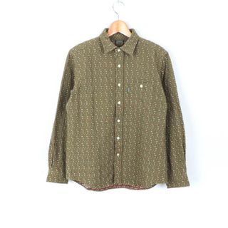 エーグル 長袖シャツ トップス カットソー タック入り アウトドア メンズ Sサイズ ブラウン AIGLE