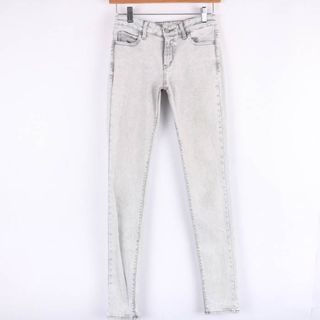 ユニクロ(UNIQLO)のユニクロ デニムパンツ テーパード スキニー UNIQLO JEANS レディース 24(61)サイズ グレー UNIQLO(デニム/ジーンズ)