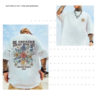 【在庫2点】半袖 Ｔシャツ オーバーサイズ ヒップホップ  ユニセックス(Tシャツ/カットソー(半袖/袖なし))