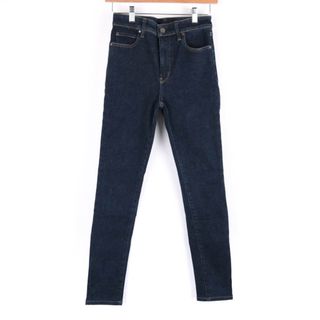 ユニクロ(UNIQLO)のユニクロ デニムパンツ テーパード スキニー UNIQLO JEANS レディース 25(63.5)サイズ ネイビー UNIQLO(デニム/ジーンズ)