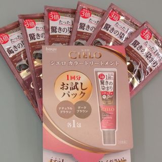 ホーユー(Hoyu)の【同梱時300円】⭐シエロ カラートリートメント ダークブラウン６包セット(トリートメント)