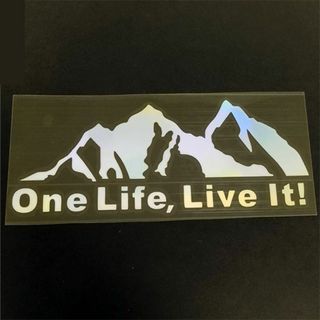 One Life Live It　 Mountain デカールステッカー　カラー(車外アクセサリ)