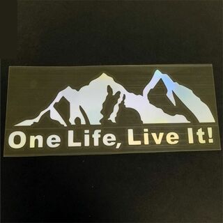 One Life Live It　 Mountain デカールステッカー　カラー(車外アクセサリ)