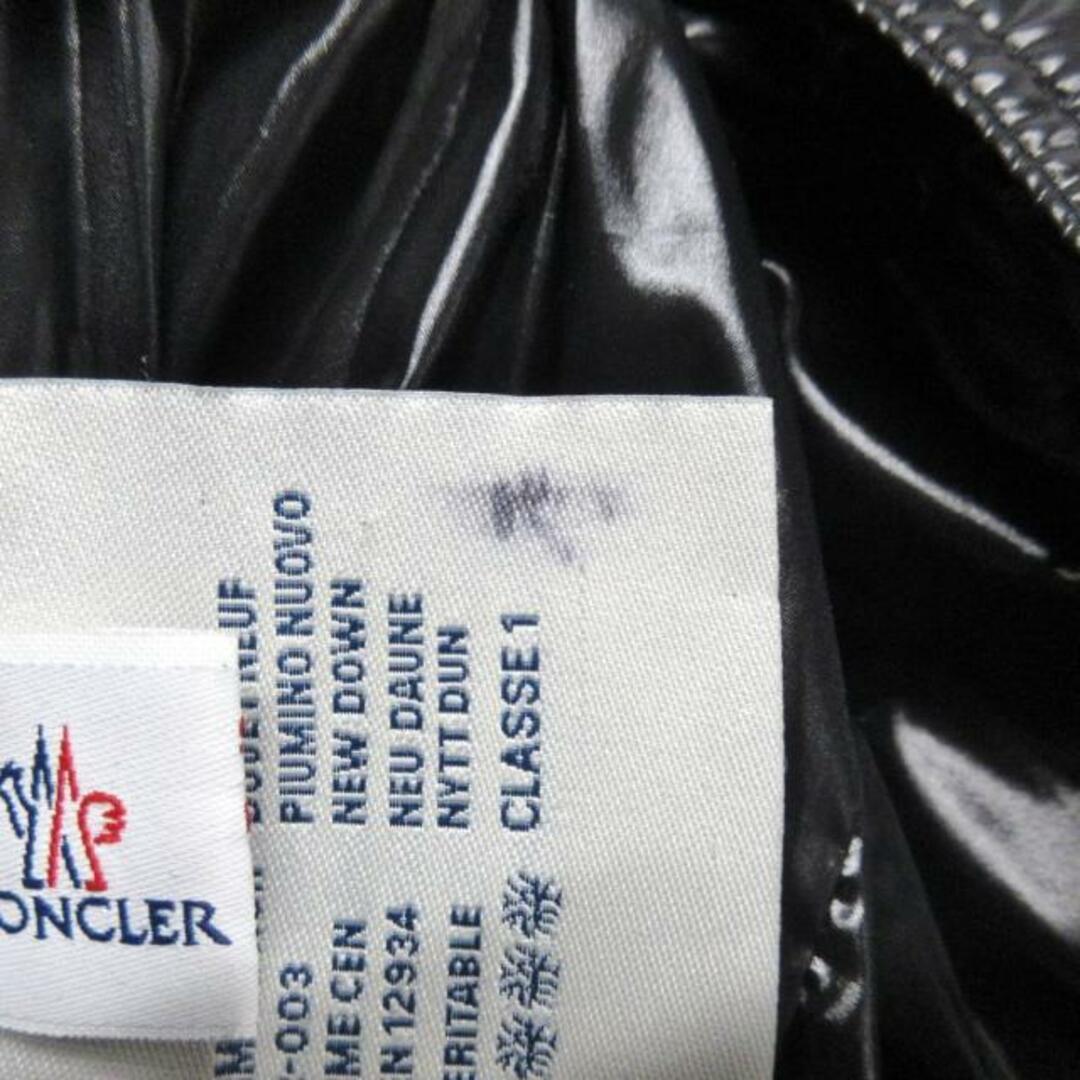 MONCLER(モンクレール)のMONCLER(モンクレール) ダウンコート サイズ0 XS レディース美品  - 920-093-49352-00 黒 長袖/冬 レディースのジャケット/アウター(ダウンコート)の商品写真